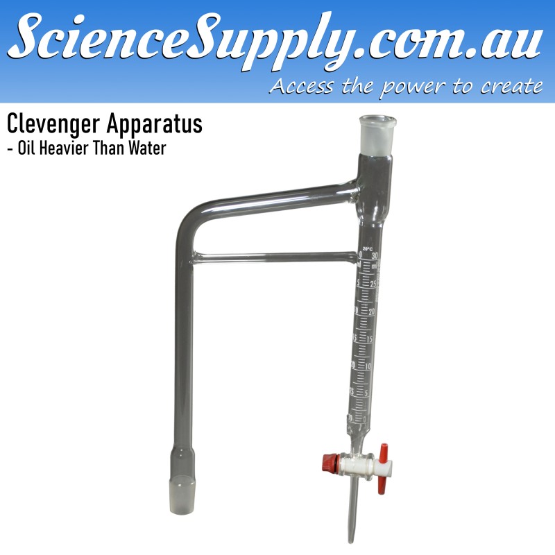 Clevenger Apparatus - Oil Heavier Than Water